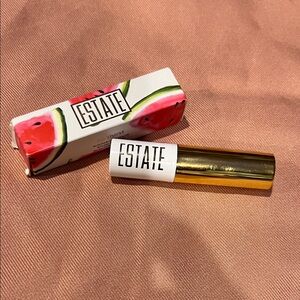 Estate Lipstick — Pink Pony in a White & Gold Tube with Watermelon Box